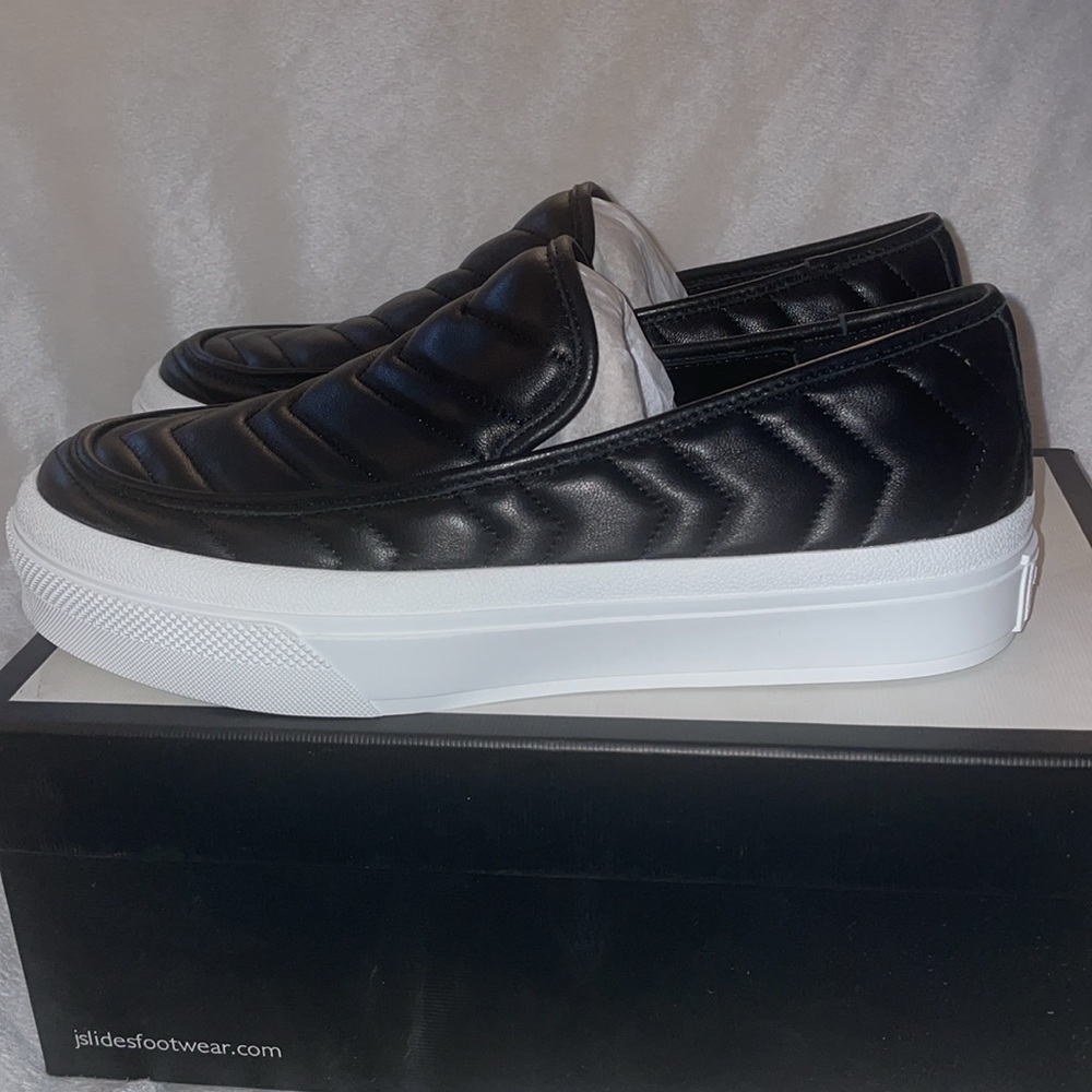 NWT J/SLIDES GYPSY Black Leather Sneaker - Picture 12 of 15